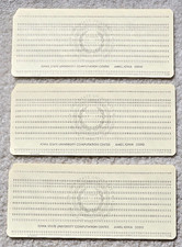 Iowa State Three Unused Computer Punch Cards ...