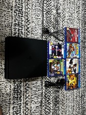 PS4 Slim Console Bundle w/ 6 Games Spider-Man Crash Bandicoot – No Controller