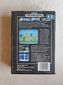 ALTERED BEAST SEGA GENESIS COMPLETE IN BOX VERY GOOD CONDITION