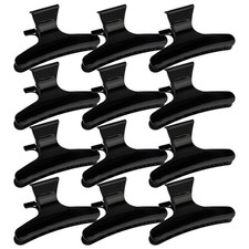 Hair Clips for Styling Sectioning Black Butterfly Hair Clips Clamps Claws Pro...