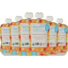 Babylife Stage 2 Organic Baby Food Pear Strawberry Banana 3.5 Oz 6 Pack