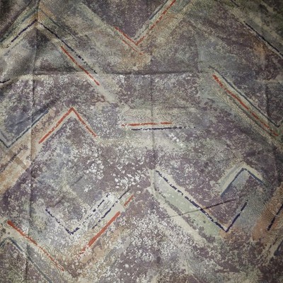 Watex Geometric Chevron Print Purple Grey Quilt Craft Fabric 18'' x 39''w F0050