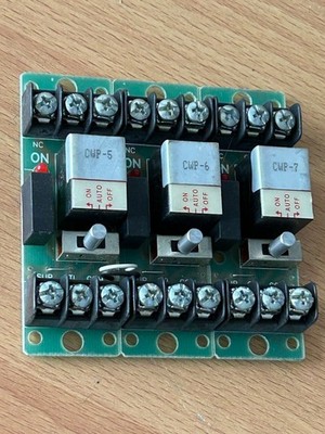 STAEFA Control Board MR600 Manual Override Relay 3-modules track mounted USED
