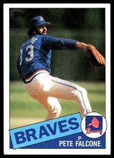 Pete Falcone 1985 Topps #618 Atlanta Braves MLB READ FREE SHIPPING AutographDen