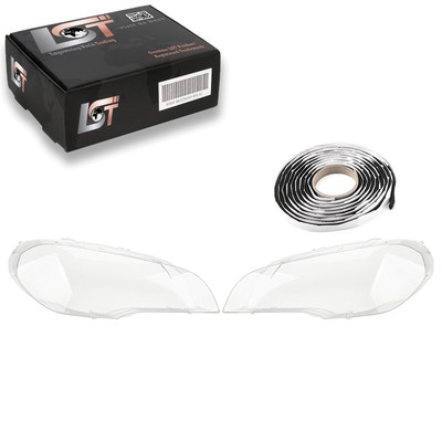 2x Diffuser Lens Headlight Glass Cover Left Right For BMW X5 E70 06-13