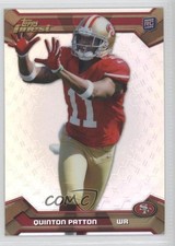 2013 Topps Finest Refractor Quinton Patton #108 0l1