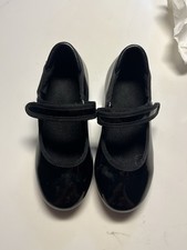 Black Patent Leather Tap Shoes size 12C