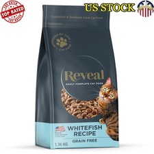 Natural Whitefish Dry Cat Food 3lb Reveal Limited Ingredient Grain Free New