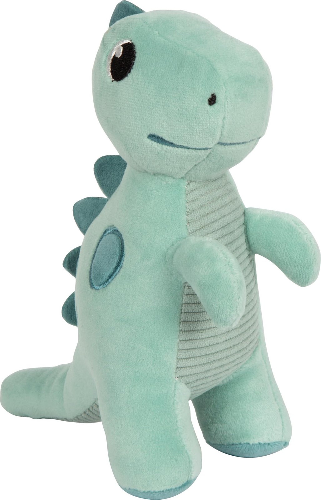 Small foot Peluche Dinosaurio Verde Dino 17 cm, Felpa Tejido de Pana, Ayuda para