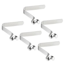 5pcs 8.3x8mm Kayak Paddle Snaps Pole Push Button Spring Clips Steel