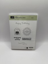 Stampin' Up Hostess "Happiest Birthday Wishes" Set2 Excellent condition RETIRED