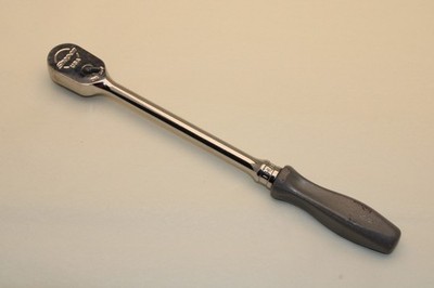 Snap-On Tools USA 3/8 Long Handle SILVER Hard Grip Ratchet FHLD80