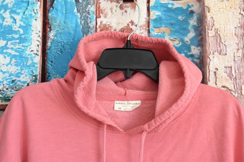 Sudadera con capucha para mujer Bobbie Brooks Love TALLA 2X rosa Foto 4 de 4