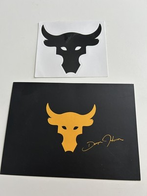 Under Armour Project Rock Brahma Bull Vinyl Aufkleber und Karte