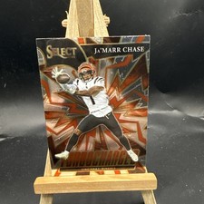 2021 Panini Select - Turbocharged Ja'Marr Chase #TUR-8 (RC) Cincinnati Bengals 