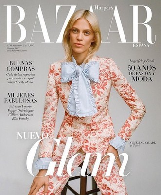 HARPER'S BAZAAR Magazine Spain November 2015 AYMELINE VALADE Elsa Pataky NEW