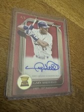 2025 Topps Finest Gary Sheffield Auto Rookie Cup Red Refractor /5 SSP RARE