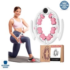 Pink Cellulite Massage Roller with Detachable Handles for Legs, Thighs  Butt...