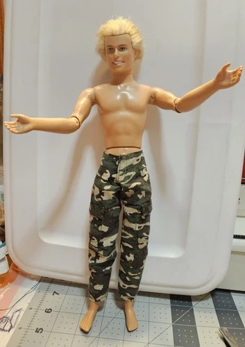Mattel 1997 Ken Doll Rooted Blonde Hair and Blue Eyes Articulated Body