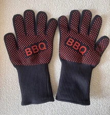 BBQ Gloves Heat Resistant Grill Gloves Silicone Insulated Baking Grilling Oven G