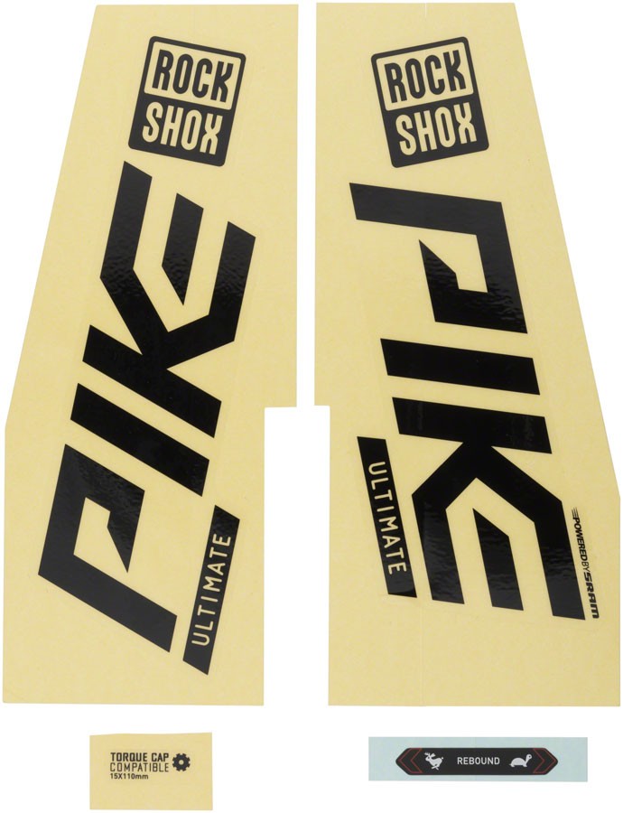 Набор наклеек для вилок Rockshox - Pike Ultimate 27529 Черный глянецСеребристый 5690₽