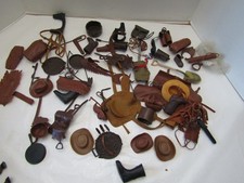 VINTAGE MARX GABRIEL JONNY JANE WEST ACTION FIGURE EQUIPMENT ACCESSORIES