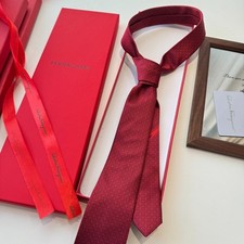 NWT Ferragamo Silk Tie Luxury Business Formal Necktie
