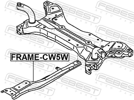 FEBEST-OE FRAME-CW5W.OE Axle Beam for MITSUBISHI