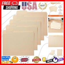 Sturdy File Folders with Reinforced Tabs for Filing and Organization, 1/3-Cut...