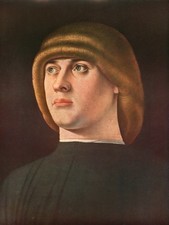 Bellini, Portrait of a Young Man, Renaissance Art Print 1958