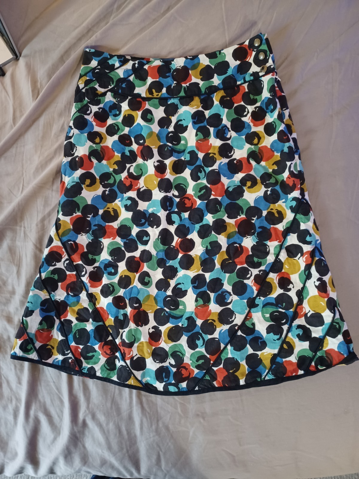 Anthropologie Edme & Esyllte A-lined Skirt Sz 0 Multi  Colored