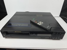 Sony SL-HFR70 Super BetaMax VCR Great looking Works Great with OEM Remote 