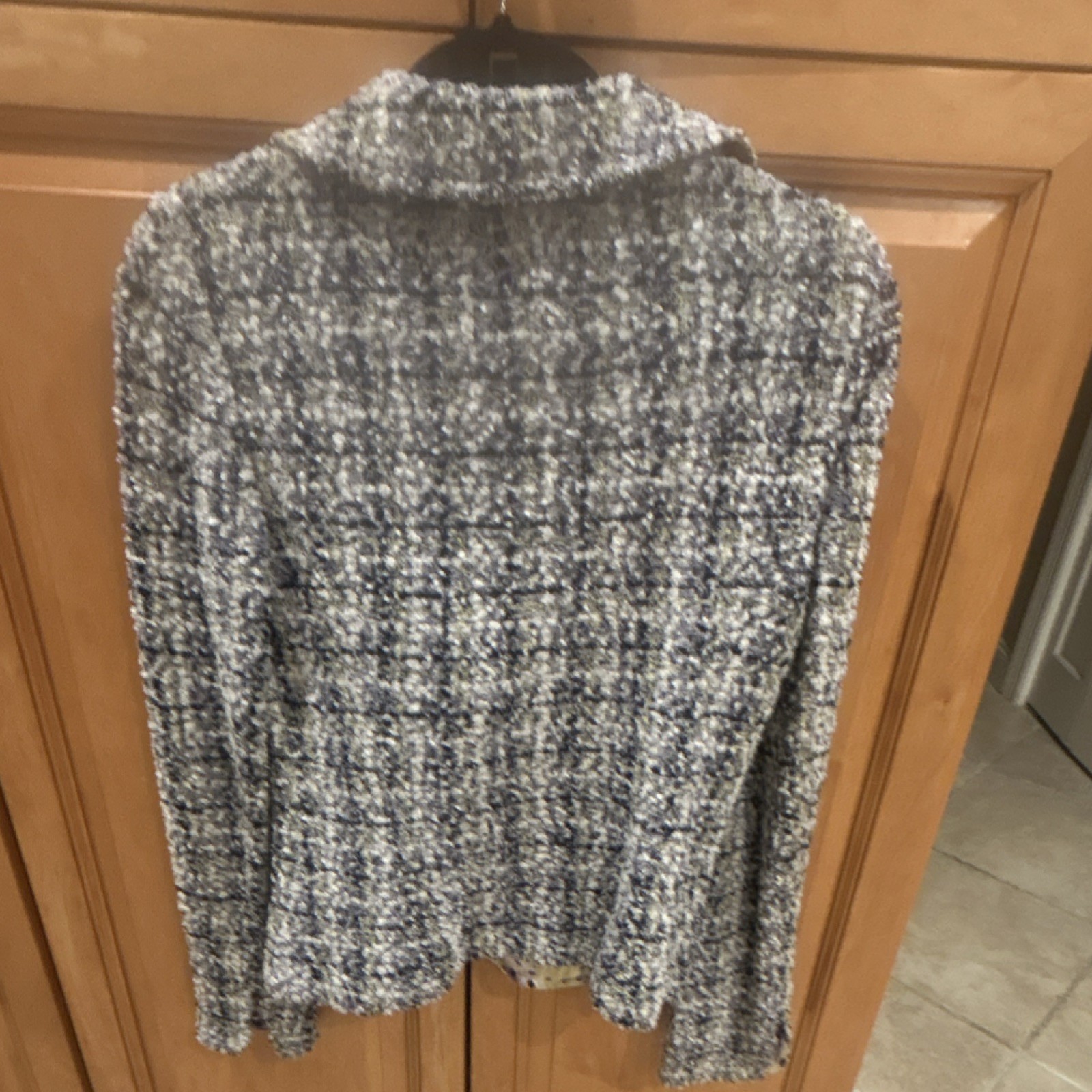 St. John Multicolor Plaid Button Collared Lined B… - image 4