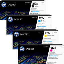 HP 212X High Yield Toner Cartridge Set ( W2120X, W2121X, W2122X, W2123X )