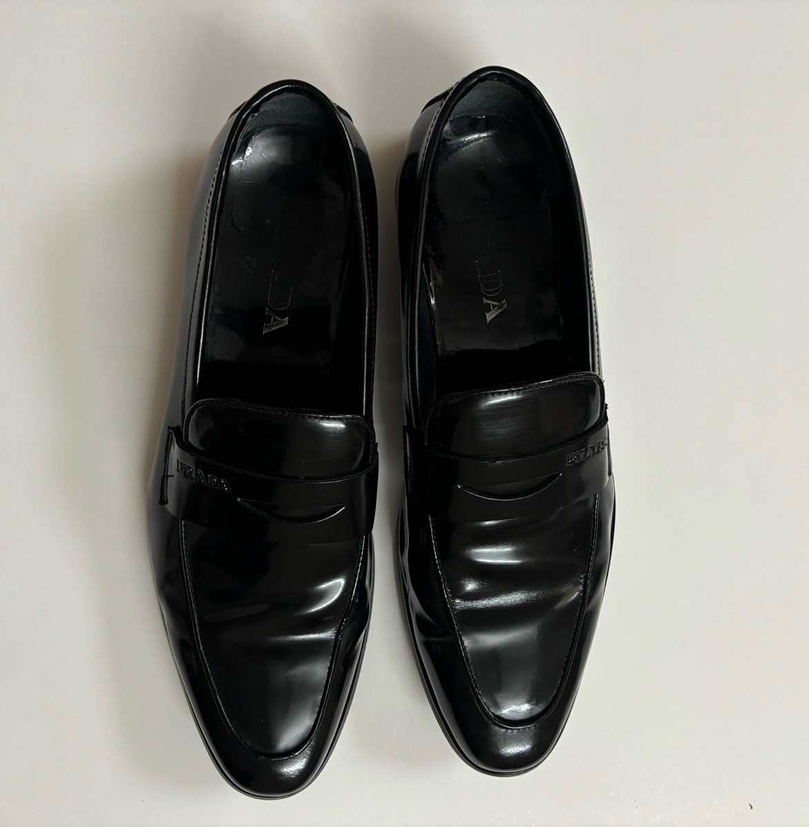 Authentic Prada Milano Mens Loafers UK 10 EU44 Casual Shoes