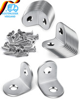 Jatiler 20 StüCk Winkelverbinder, 20 × 20Mm Edelstahl Winkel Metallwinkel 90 Gra