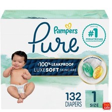Pampers Pure Protection Disposable Baby Diapers