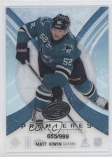 2013-14 SPx UD Ice Premieres 655/999 Matt Irwin #68 1k9