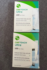 New One Touch Ultra Blue Blood Glucose /diabetic Test Strips - 200 Count 22895 