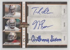 2010 Threads Rookie Signatures Triples 5/15 Taylor Mays NaVorro Bowman Auto 0c3
