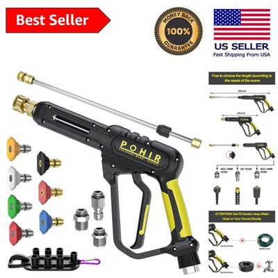 #ad Efficient 3600 PSI Washer Gun with Extension Wand amp; 7 Spray Tips for All Tasks $65.66