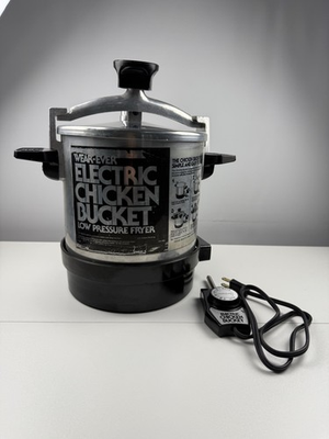 #ad Vtg Wear Ever 6 Qt Electric Chicken Bucket Pressure Cooker 72026 $169.00