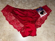 NWT Maidenform Red Invisible Comfort Devotion Lace Back Tanga Panty Small 5