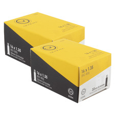 Sunlite Standard Tubes - 16 x 1.35 305x37 , Schrader Valve 32mm 0d, Pack of 2