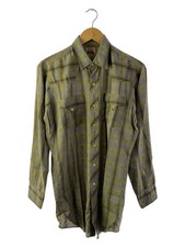 Levi's 60s Timberline Shirt, Western Long Sleeve, Size 15.5 -- KHK Check