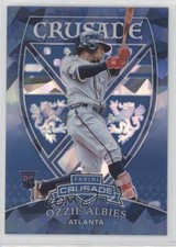 2018 Panini Chronicles Crusade Blue Ice Prizm 49/149 Ozzie Albies #25 o7m