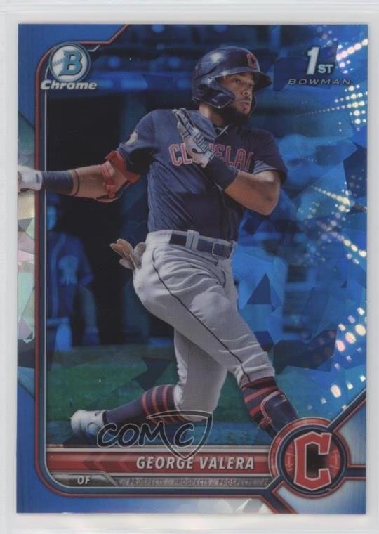 2022 Bowman Sapphire Edition Chrome Prospects George Valera #BCP-22 e7o