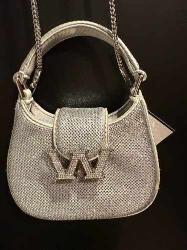 Alexander Wang mini legacy Hobo with detachable strap pave diamonds