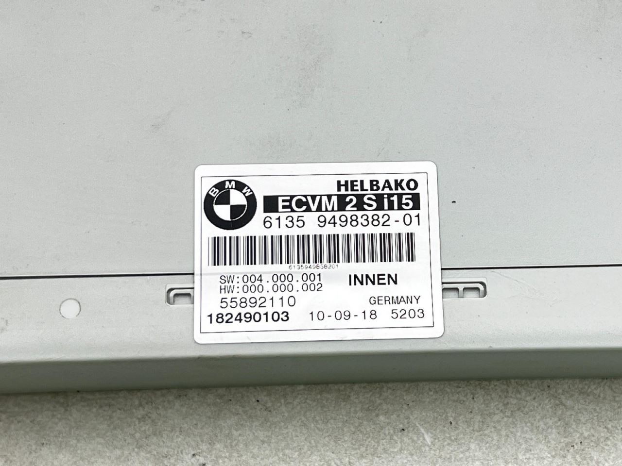 BMW i8 2019 Roof control unit