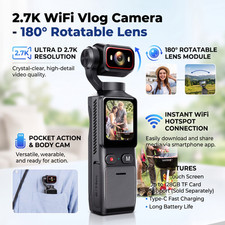 Handheld Vlogging Camera Wifi Pocket Action Camera Video Camcorder for YouTube